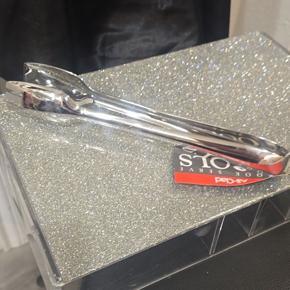 All-Clad Stainless Steel 9.5" Serving Tongs - Picture 7 of 9